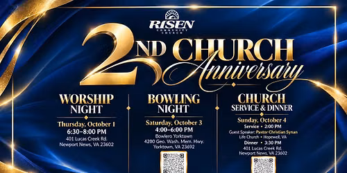 2nd Church Anniversary Activites