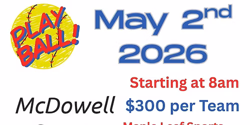 NEW DATE Softball Tournament 