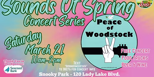 Sounds of Spring Concert: Peace of Woodstock