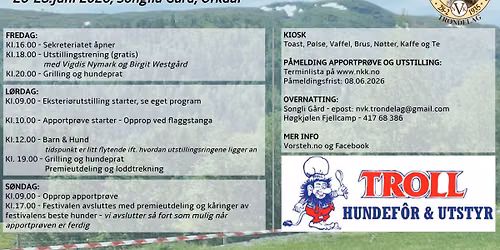 Songlia Fuglehundfestival 2026