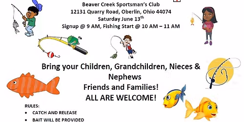 Tim Plas Annual Fishing Derby - PUBLIC EVENT!