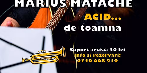 Marius Matache este ACID... de toamn\u0103 la Cross Medio Pub Boto\u0219ani