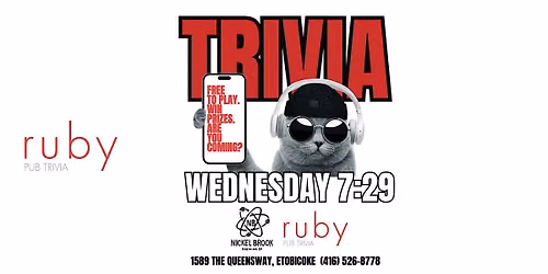 Wednesday Night Trivia at Nickel Brook Brewing Co. in Etobicoke!