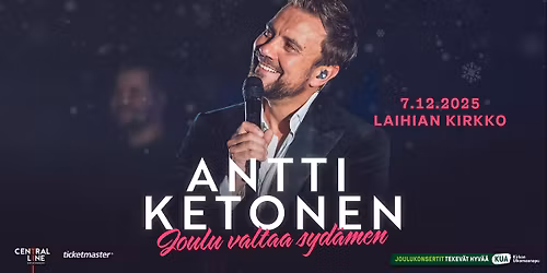 Antti Ketonen: Joulu valtaa syd\u00e4men -joulukonsertti || SU 7.12. Laihian kirkko