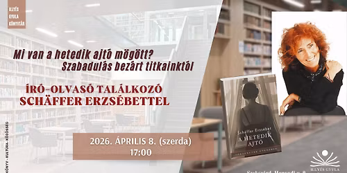 \u00cdr\u00f3-olvas\u00f3 tal\u00e1lkoz\u00f3 Sch\u00e4ffer Erzs\u00e9bettel