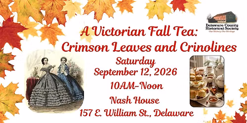 A Victorian Fall Tea: Crimson Leaves and Crinolines