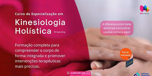 Curso de Especializa\u00e7\u00e3o em Kinesiologia Hol\u00edstica.
