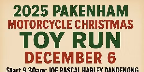 Pakenham Toy Run 2025
