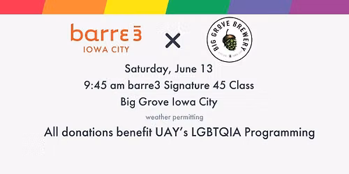 barre3 x Big Grove: Pride Donation Class