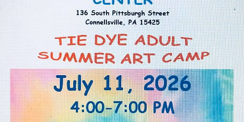 Adult Tie Dye Art Camp