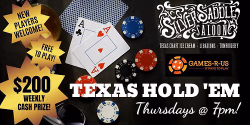 TX Hold 'Em Poker Night at Silver Saddle Saloon