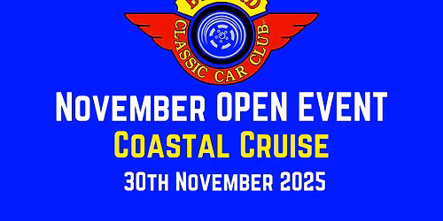Byford Classic Car Club Annual OPEN Coastal Cruise Event