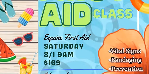 Equine First Aid Class