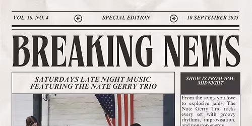 Late Night Music featuring The Nate Gerry Trio