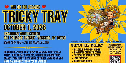 'WIN BIG FOR UKRAINE' TRICKY TRAY