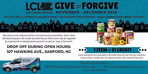 Give to Forgive Food Drive