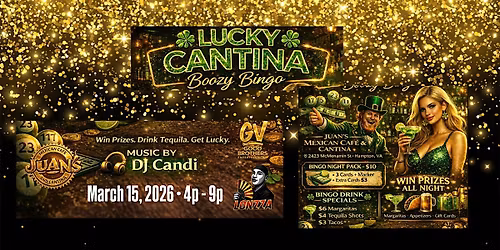 Lucky Cantina Boozy Bingo Night at Juan's