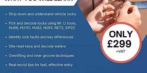 1 Day Automotive Lock Picking Course
