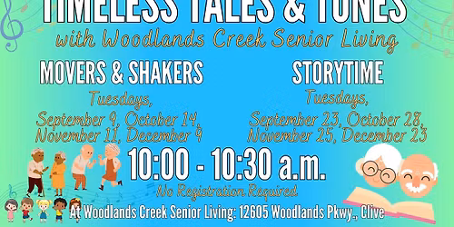 Timeless Tales and Tunes with Woodlands Creek Senior Living