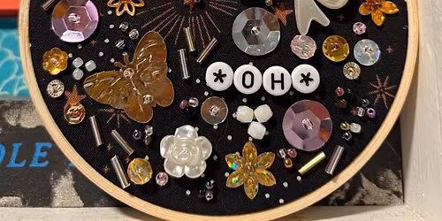 Adult Meet & Make: Mixed Media Beaded Embroidery Hoop