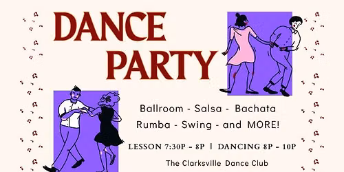 Dance Party w\/ The Clarksville Dance Club