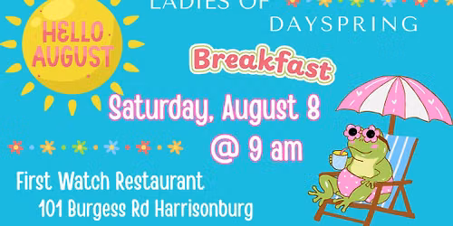 Ladies of Dayspring August Breakfast