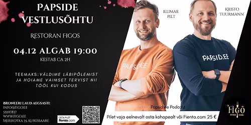 Papside vestlus\u00f5htu - V\u00e4ldime l\u00e4bip\u00f5lemist ja hoiame vaimset tervist nii t\u00f6\u00f6l kui kodus