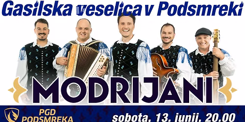 Gasilska veselica z Modrijani