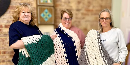 Chunky Knit Blanket Making