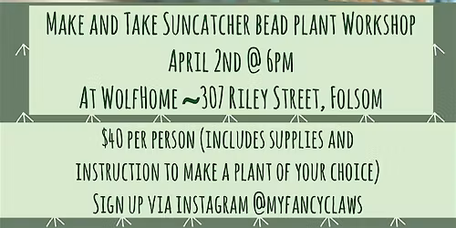 Make & Take Sun-catcher Bead Plant