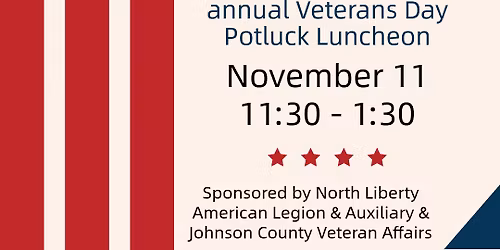 Veterans Day Potluck Luncheon