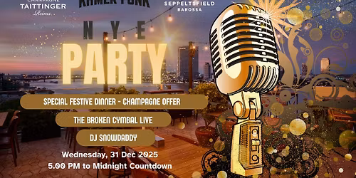 Funky NYE Party!! \ud83c\udf99\ufe0fThe Broken Cymbal + DJ Snowddaddy \ud83c\udfa7 