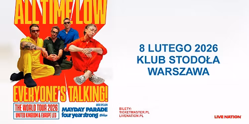 All Time Low + Mayday Parade, Four Year Strong, The Paradox - 08.02.2026, Stodo\u0142a, Warszawa