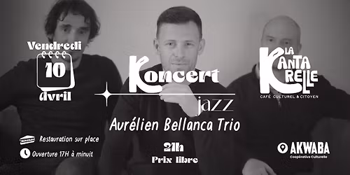 Concert Jazz - Aur\u00e9lien Bellanca Trio