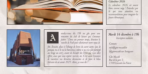 CLUB DE LECTURE (d\u00e9cembre)