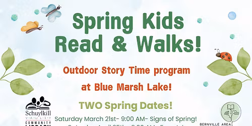 Kids Spring Read & Walk- April 25th- FREE Event