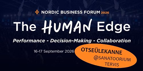 Nordic Business Forum  - otse\u00fclekanne P\u00e4rnus!