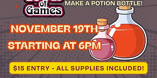 November Craft Night: Make a Potion Bottle