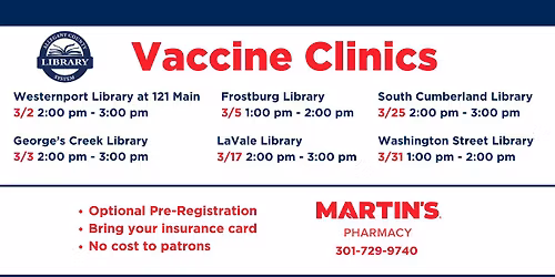 Martin's Pharmacy Vaccine Clinic at South Cumberland Library