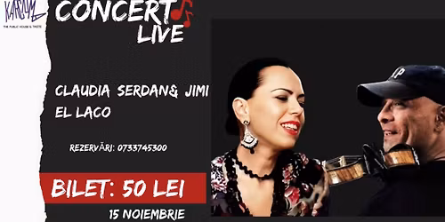 Claudia S\u0326erdan & Jimi El Laco - LIVE @Karciuma