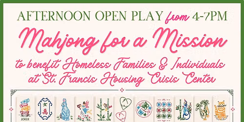 Mahjong for a Mission: Afternoon Open Play