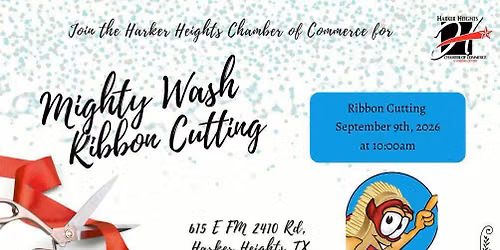 Might Wash Ribbon Cutting