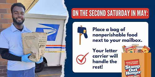The National Association of Letter Carriers' Stamp Out Hunger Food Drive