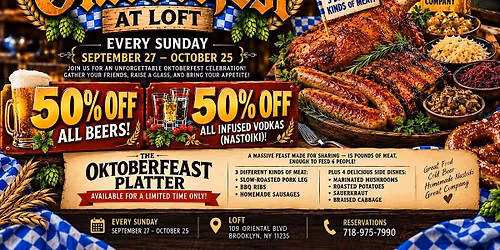 OKTOBERFEST SUNDAYS AT LOFT!