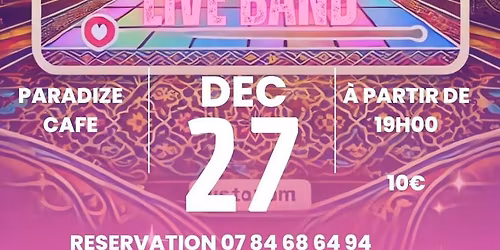 Diner Concert DISCO ORIENTALE et NOUBA TUNISIENNE