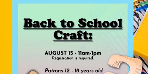 Back to School Craft