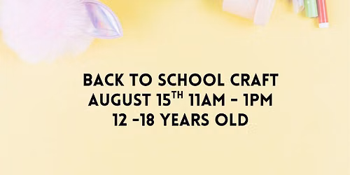 Back to School Craft