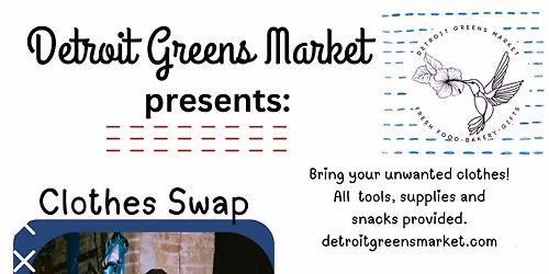 Clothes Swap, Snack and Sashiko!