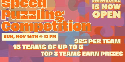 Speed Puzzle Competition
