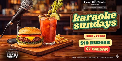 Karaoke Sunday at Fionn MacCool\u2019s